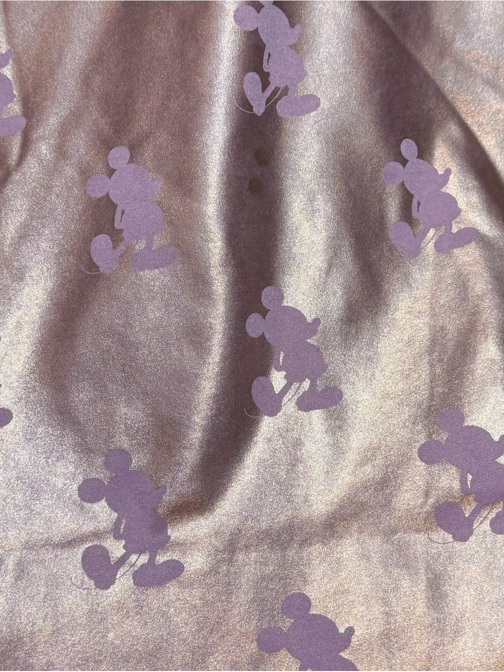 Disney Rose Gold Metallic Mickey Leggings Plus Sz 2X